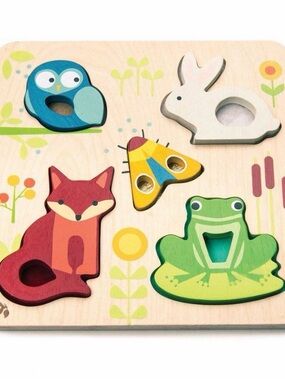 Tender Leaf Wooden Animal Shape Puzzle